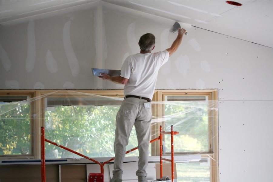 Drywall repair of interior paint by Vanilla Paints